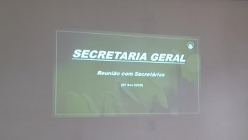 Reunião da Secretaria-Geral alinha ações com os Departamentos Reunião da Secretaria-Geral alinha ações com os Departamentos
